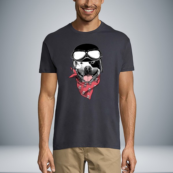 Dog biker Unisex Μπλουζάκι