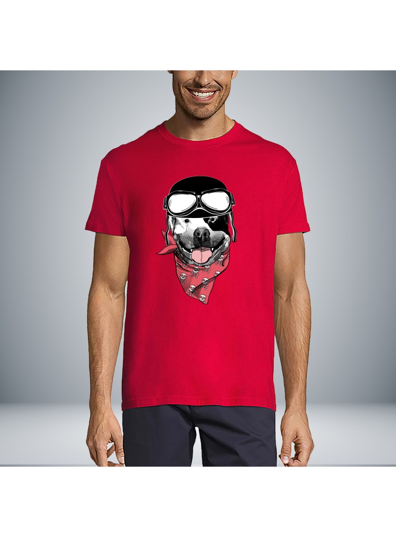 Dog biker Unisex Μπλουζάκι