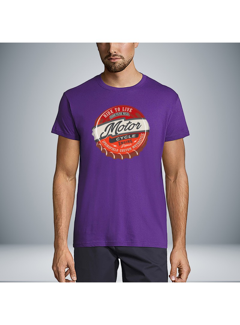 Motor Cycle Unisex Μπλουζάκι