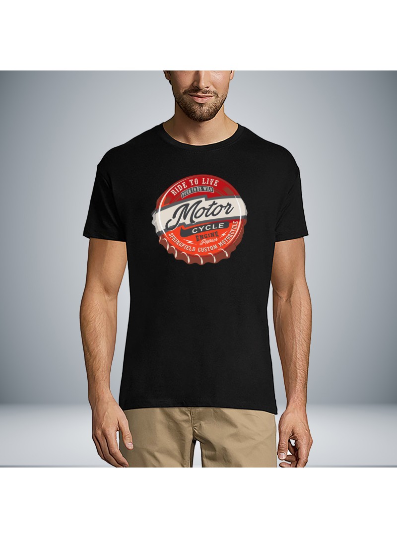 Motor Cycle Unisex Μπλουζάκι