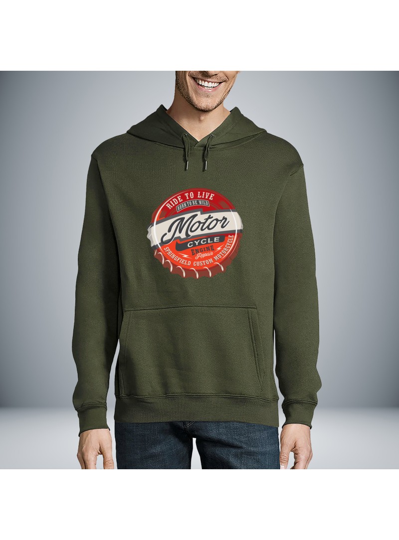 Motor Cycle Unisex Hoodie