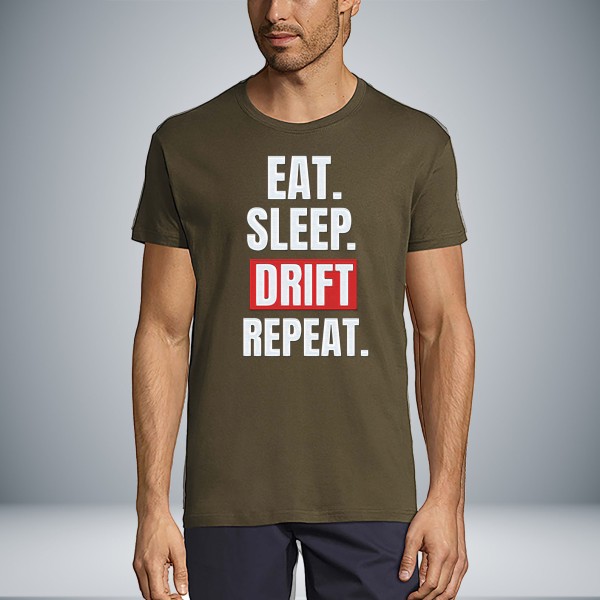 Eat Sleep Drift Repeat Unisex T-Shirt