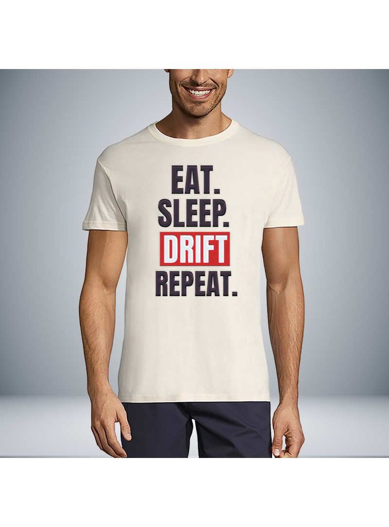 Eat Sleep Drift Repeat Unisex Μπλουζάκι