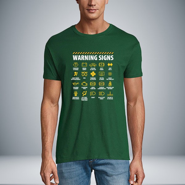 Warning Sign Unisex Μπλουζάκι