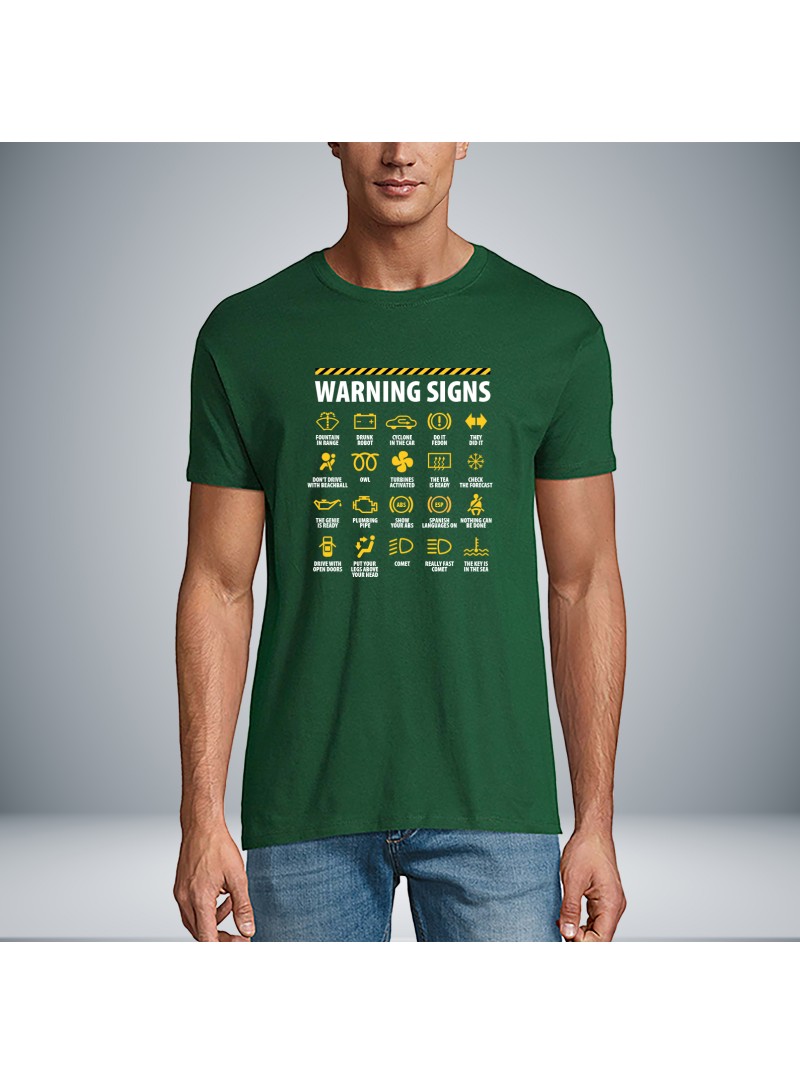 Warning Sign Unisex Μπλουζάκι