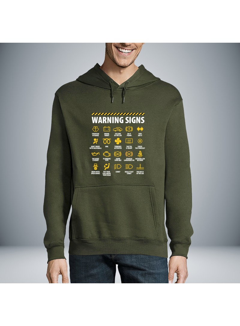 Warning Sign Unisex Hoodie