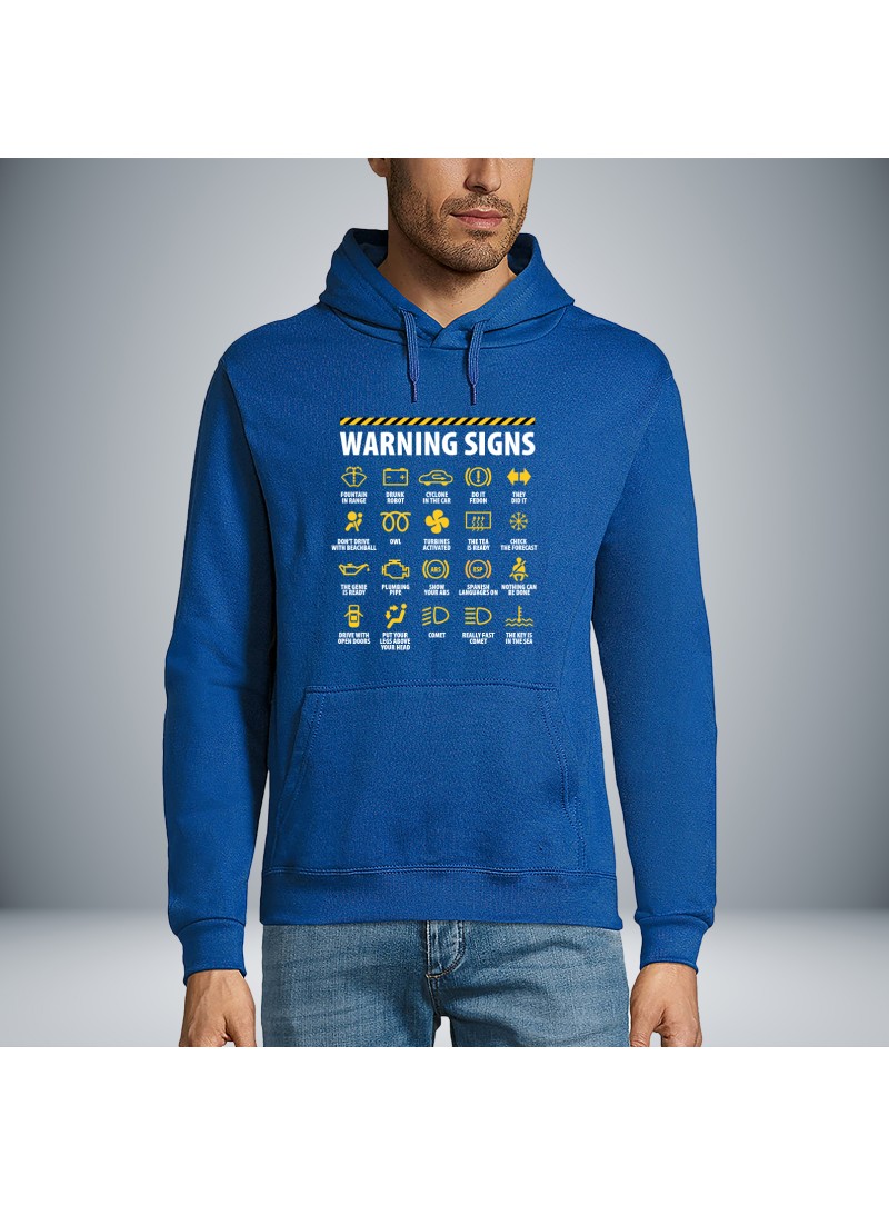Warning Sign Unisex Hoodie