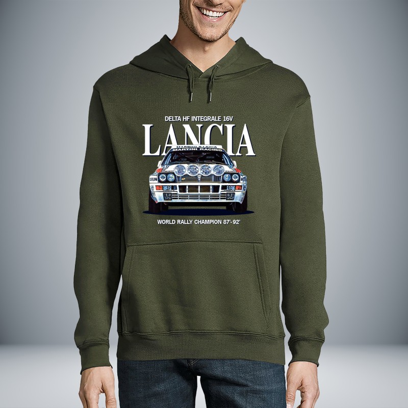 Lancia Delta Integrale Rallycar Unisex Hoodie