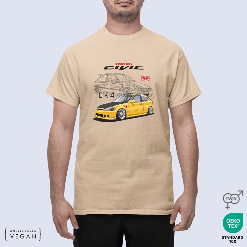 Unisex Μπλουζάκι Honda Civic EK-4