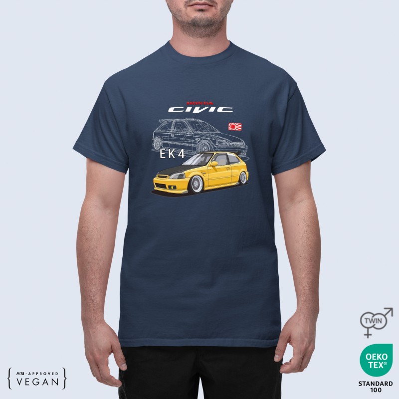 Unisex Μπλουζάκι Honda Civic EK-4