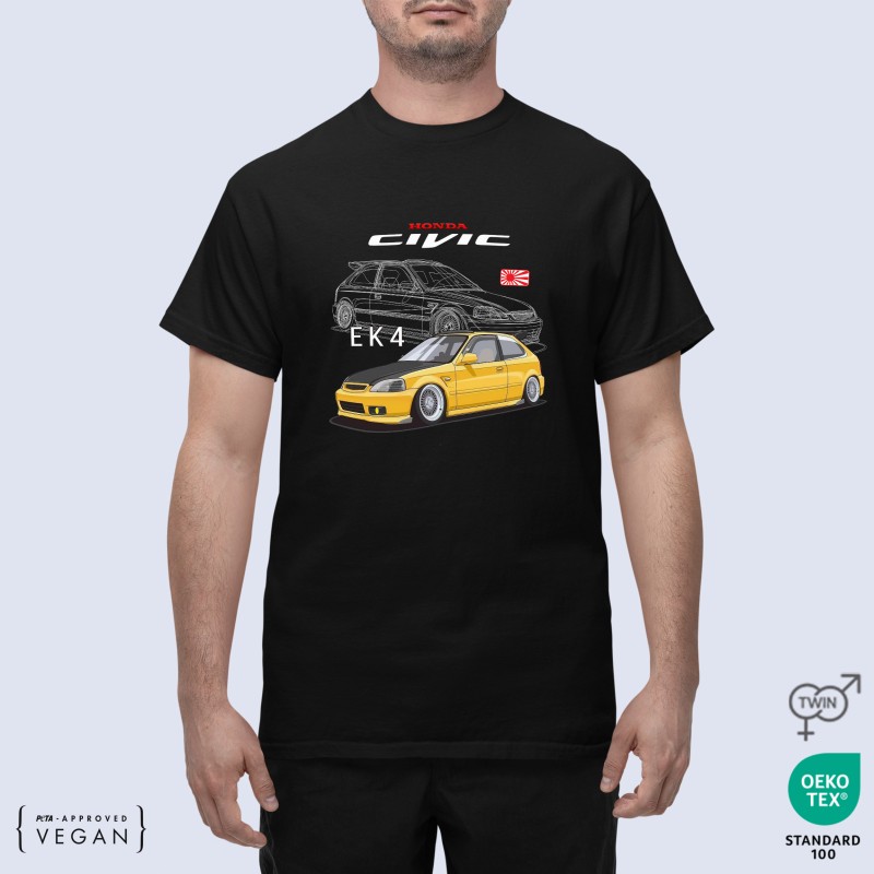 Unisex Μπλουζάκι Honda Civic EK-4