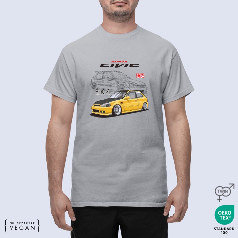 Unisex Μπλουζάκι Honda Civic EK-4