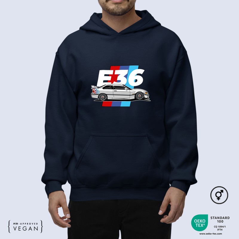 BMW E36 french navy Unisex Hoodie